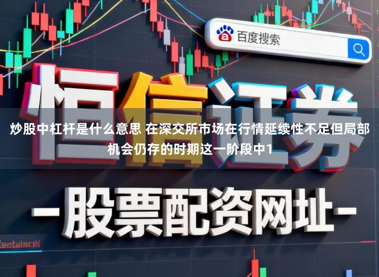 炒股中杠杆是什么意思 在深交所市场在行情延续性不足但局部机会仍存的时期这一阶段中1